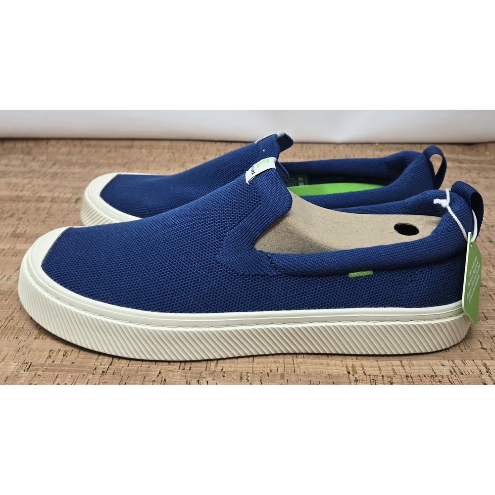 Cariuma Ibi Slip-On Casual Sneaker Womens 12.5 Mens 11 Mineral Blue Knit  Shoes - Picture 3 of 10